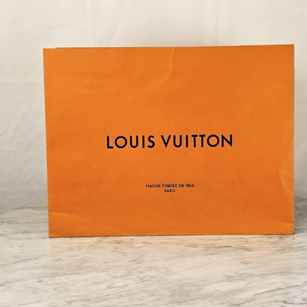 Large Louis Vuitton Orange Shopping Bag
